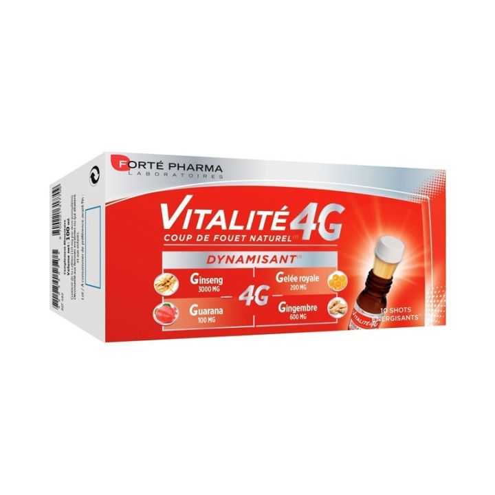 Forté Pharma Vitalité 4G Dynamisant - Shots Énergisants