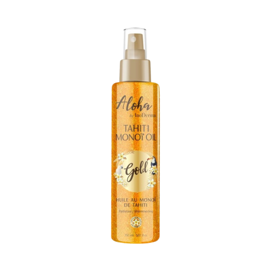 Aloha By Inoderma Huile Au Monoï De Tahiti Pailletée Gold