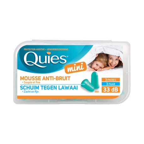 Quies Protection Auditive Mini Mousse Anti-Bruit