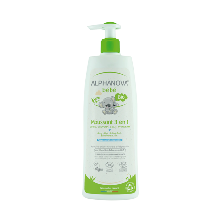 Alphanova Bébé Moussant 3 En 1 Certifié Bio