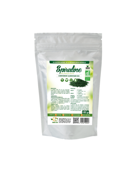 Eden Life Spiruline Paillettes 100Gr