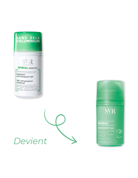 SVR Spirial Végétal Déodorant 24h Roll-On