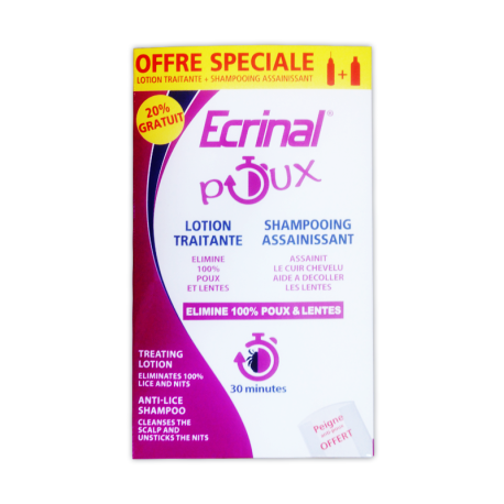 Ecrinal Pack Anti-poux Lotion & Shampoing