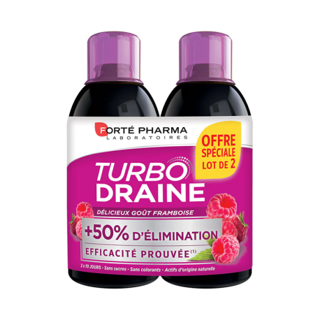 Forté Pharma TurboDraine Minceur Framboise Lot de 2