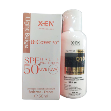 Xen Crème Bi Cover SPF50+ & Huile Keratin Repair