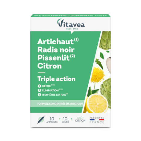 Vitavea Bien-être Artichaut Radis Noir Pissenlit Citron