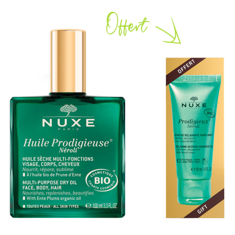 Nuxe Huile Prodigieuse Néroli + Gelée de Douche Prodigieux Néroli