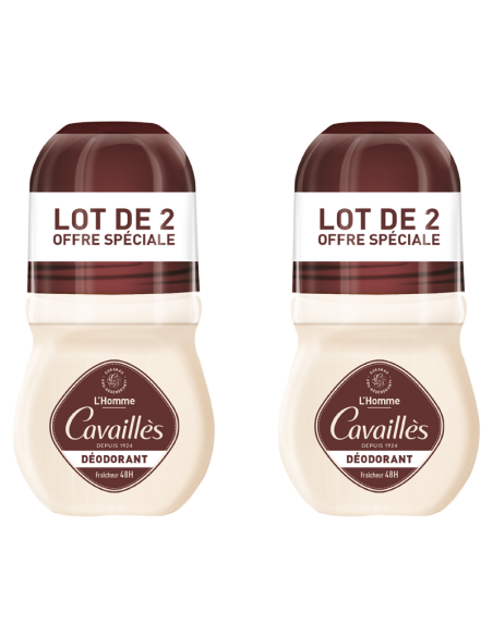Duo Rogé Cavaillès Déodorant Dermato Homme Fraîcheur 48h