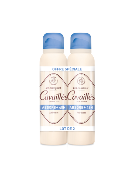 Duo Rogé Cavaillès Déodorant Absorb+ 48h Anti-traces Spray