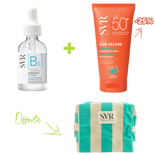SVR Coffret [B3] Ampoule Hydra + Sun Secure Blur SPF50+