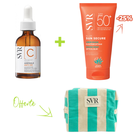 SVR Coffret [C] Ampoule Anti-Ox + Sun Secure Blur SPF50+