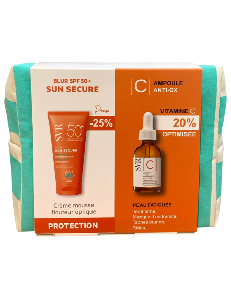 SVR Coffret [C] Ampoule Anti-Ox + Sun Secure Blur SPF50+