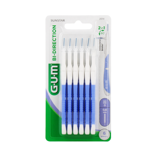 Gum Bi-Direction Brossette Interdentaire 0,6mm x6