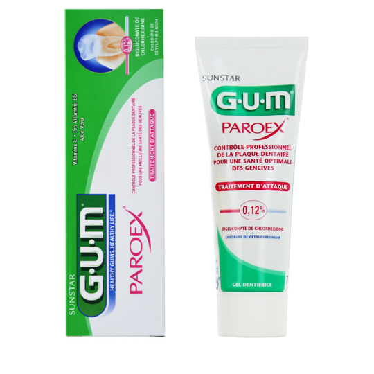 Gum Dentifrice Paroex Gencives Antiplaque 75ml