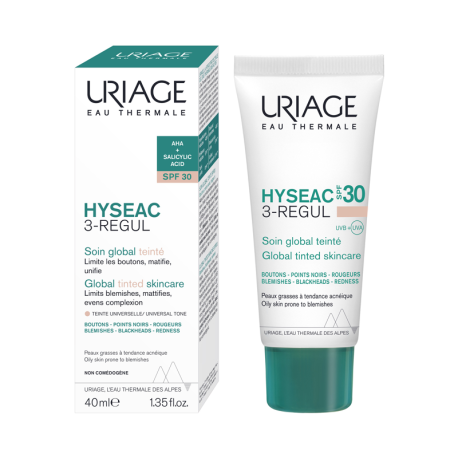 Uriage Hyséac 3-Regul SPF30 Soin Global Teinté