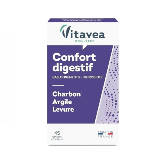 Vitavea Bien-être Confort digestif charbon argile levure
