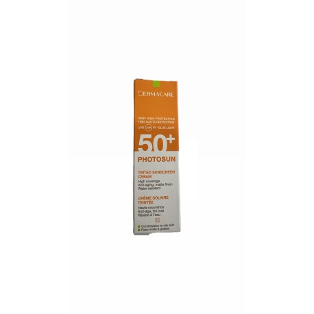 Dermacare Photosun Crème Solaire teinté SPF50+ Teinté 01
