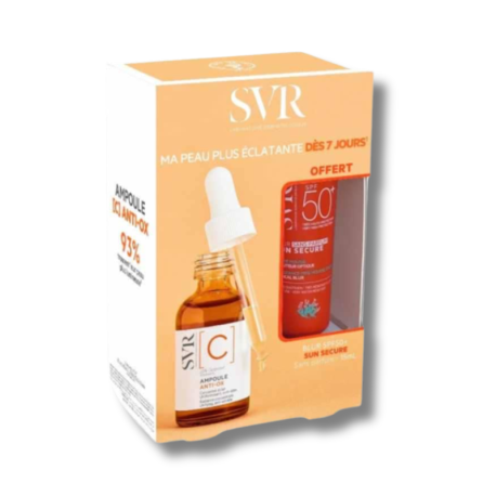 SVR coffret Ampoule [C] Anti-Ox + SVR Blur sans parfum 15 ml Offert