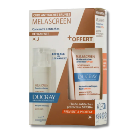 Ducray MELASCREEN Concentré Anti-Taches + Fluide Anti-Taches 50ml Offert