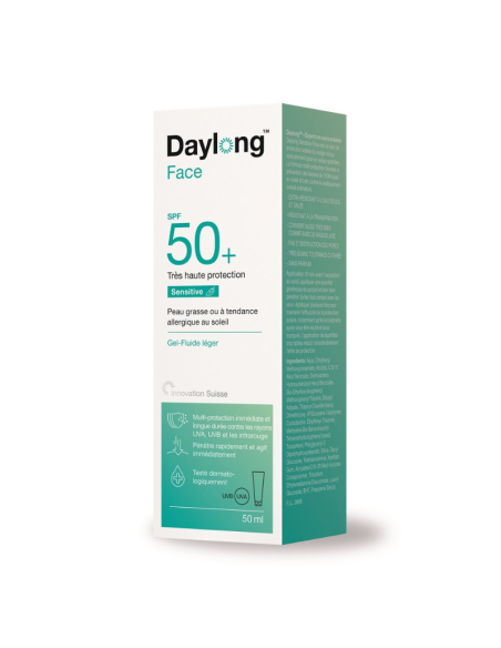 Daylong Sensitive Face Gel-Fluide SPF50+