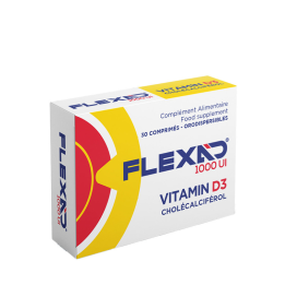 Flexad Vitamine D3 1000 UI 30 Comprimés – Prix Tunisie | Paraland