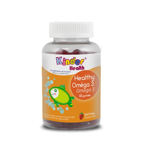 Kinder Health Oméga 3 Goût Fraise boite de 60