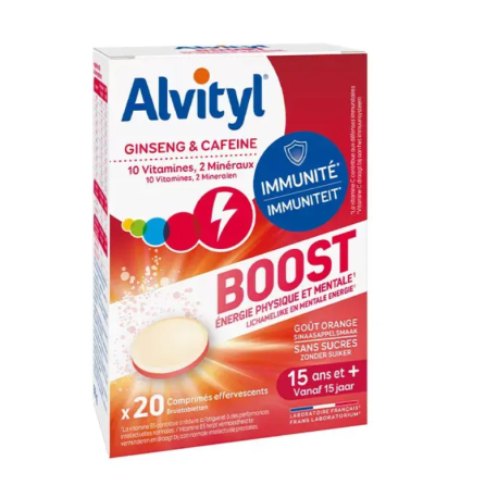 Alvityl Boost Effervescents 10 vitamines 2 minéraux