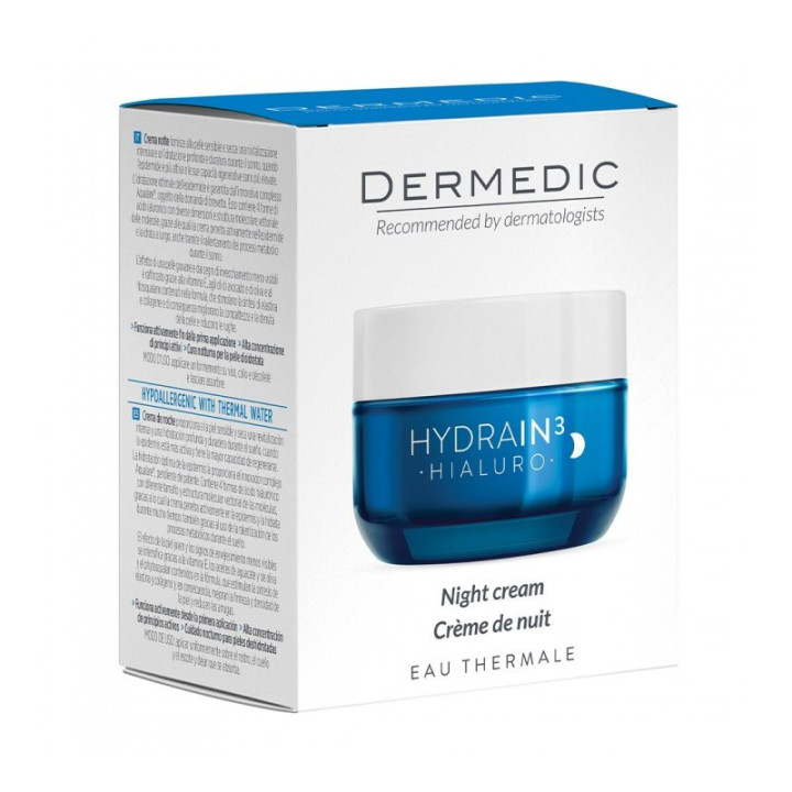 Dermedic Hydrain3 Crème de Nuit Anti-âge 50ml – Prix Tunisie