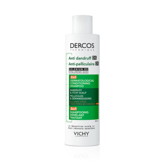Vichy Dercos DS Shampooing Démêlant Antipelliculaire 2 en 1