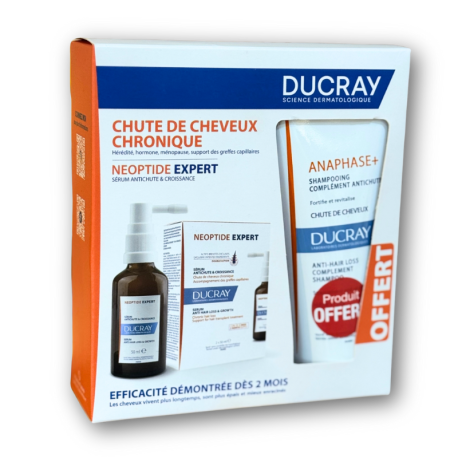 Ducray Coffret Duo – Sérum Neoptide Expert 2 x 50 ml + Shampooing Anaphase+ 200 ml offert