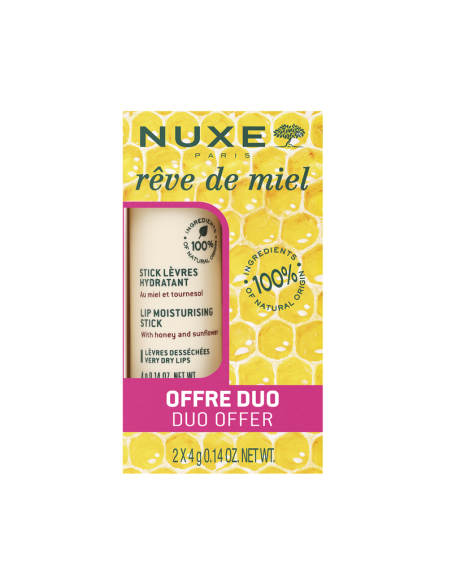 Nuxe Rêve de Miel Stick lèvres 2x4gr