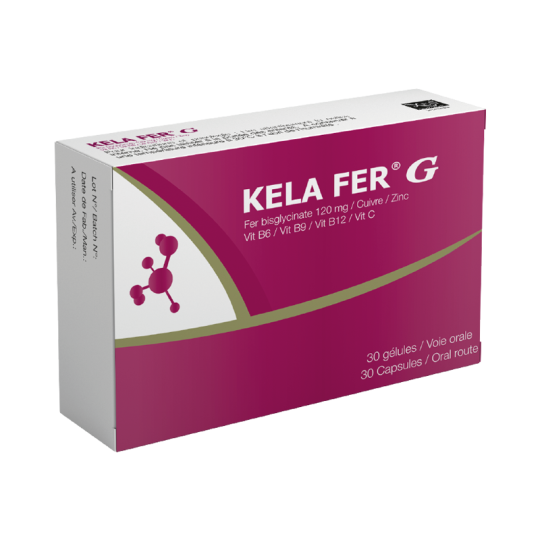 Xen Kela Fer G Fer Bisglycinate 30 Gélules