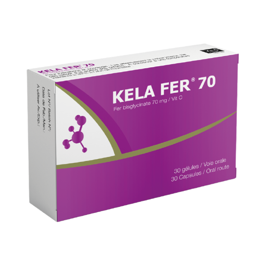 Xen Kela Fer 70mg Fer Bisglycinate 30 Gélules
