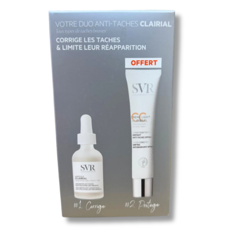 Pack SVR Clairial Ampoule + Clairial CC Creme Light SPF50+ OFFERTE