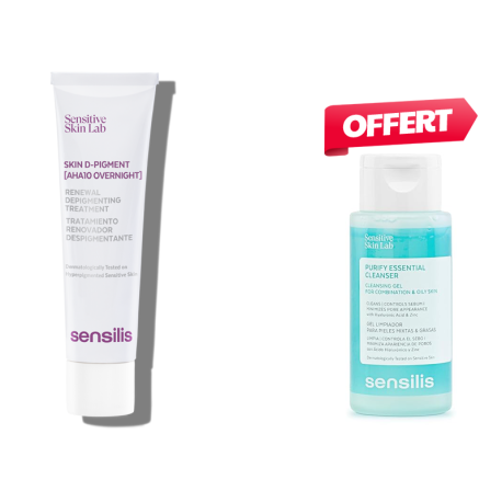 Sensilis Skin D-Pigment [AHA10 Overnight] + Gel Offert