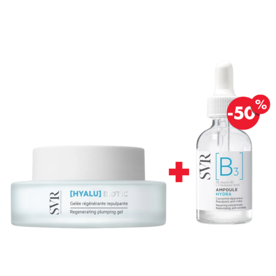 Duo SVR Hyalu Biotic & Hydra B3 – Repulpant + Hydratation Intense (-50 % sur Hydra B3)