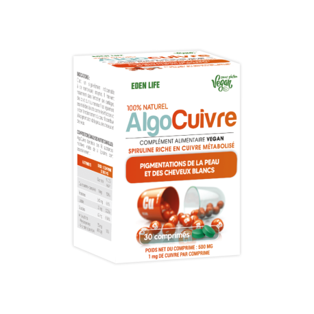 Eden Life AlgoCuivre 30 Comprimés