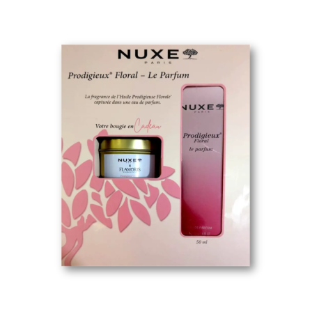 Nuxe Coffret Prodigieux Floral Le Parfum 50ml + Bougie parfumée Offerte