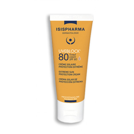 ISIS PHARMA UVEBLOCK SPF80 CRÈME TEINTE 40ML