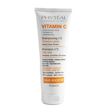 PHYTEAL Vitamine C Shampooing Booster N°3 Cheveux Gras 250ml