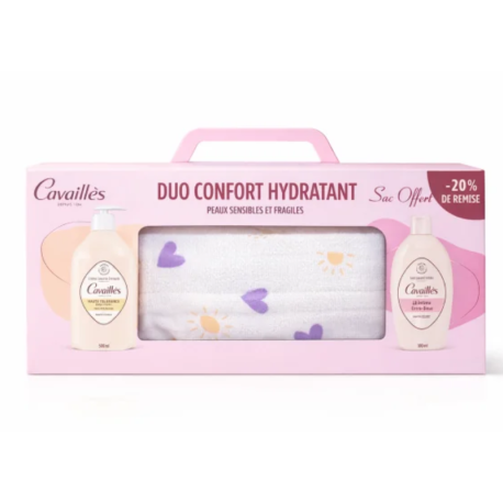 Rogé Cavaillès Coffret Crème Lavante Dermato Peaux Intolérantes 500ml + Soin Intime Extra-Doux 100ml