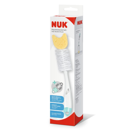 NUK Goupillon 2 en 1 avec embout éponge