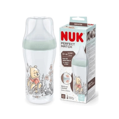 NUK Perfect Match Biberon en Silicone Winnie 260 ml (3+M)