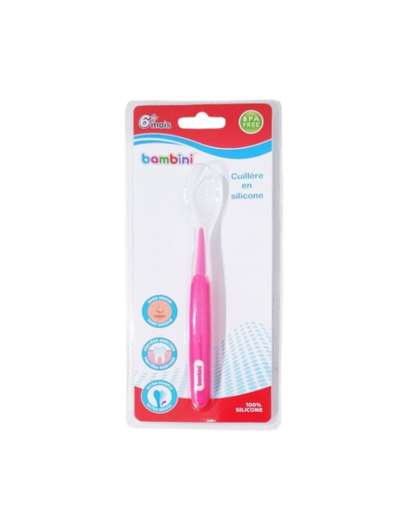 Bambini Cuillère en Silicone Souple Bébé rose paraland