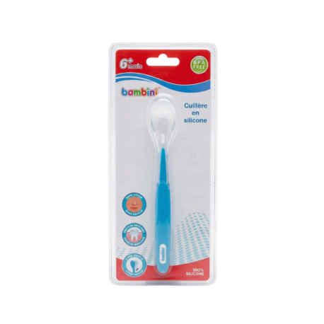 Bambini Cuillère en Silicone Souple Bébé bleu paraland