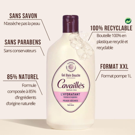 Rogé Cavaillès Lait Bain Douche Hydratant 400ml Paraland