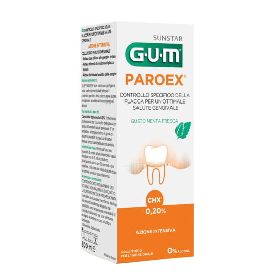 GUM Paroex Bain de Bouche 0.20% 300ml Paraland