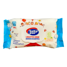 Baby Pur Lingettes Bébé Adoucissantes 0M+ 72 piéces Paraland