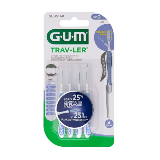 GUM Brossettes Interdentaires Travler 0.6 mm (1312) Paraland
