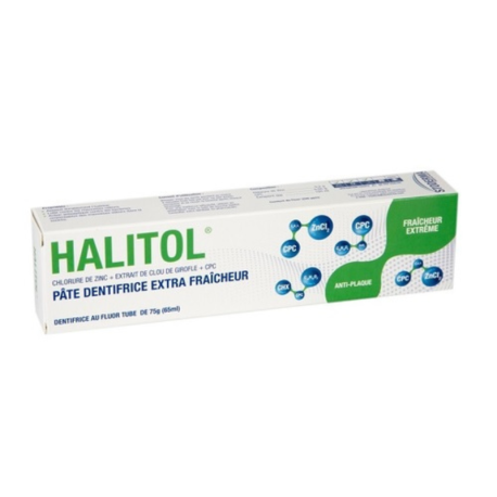 Stoderma Halitol Dentifrice Extra Fraîcheur 75g paraland